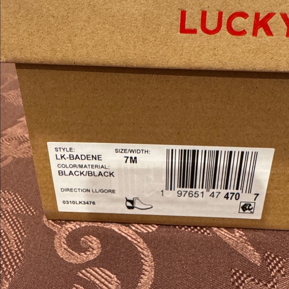 🍀 Lucky Brand “Bandene” Black Ankle Boots. Size 7 - Picture 14 of 15